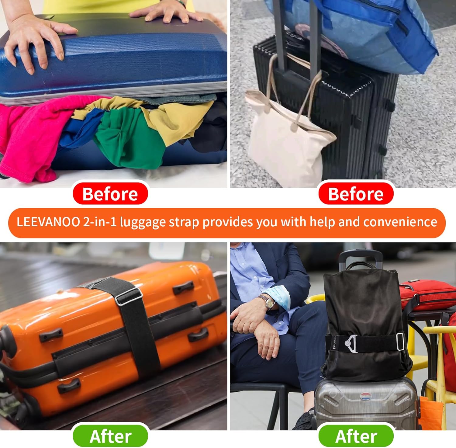 Luggage Strap for Suitcases 2- - Travel Accessories Bag ulasan dan harga