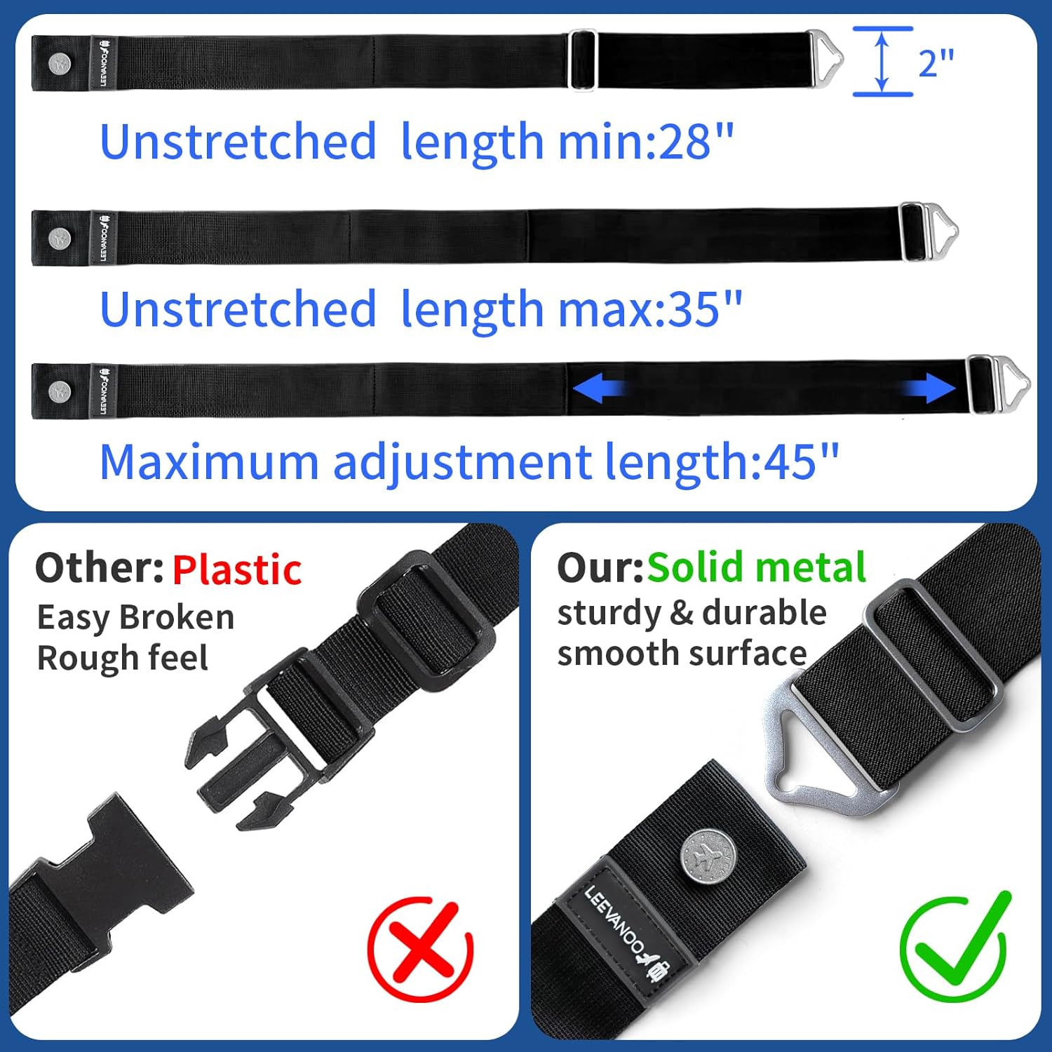 Luggage Strap for Suitcases 2- - Travel Accessories Bag ulasan dan harga