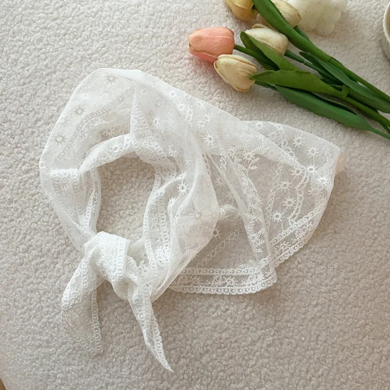 White Woven Floral Lace Hair S - Travel Accessories For Elderly ulasan dan harga