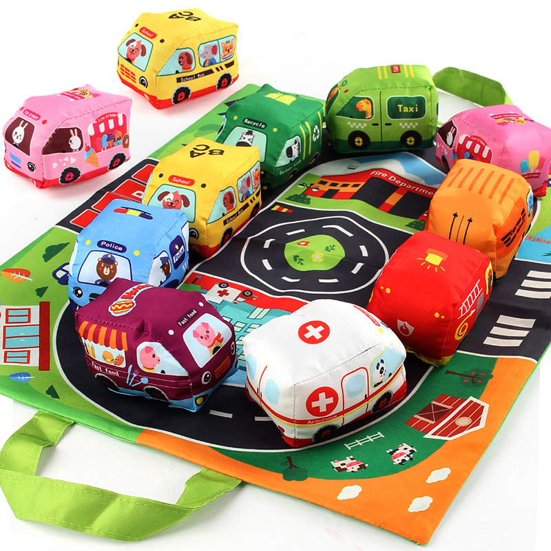 Soft Fabric Car Toy for Babies - Travel Accessories For Baby ulasan dan harga