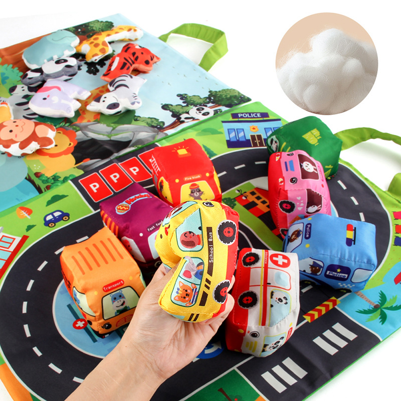 Soft Fabric Car Toy for Babies - Travel Accessories For Baby ulasan dan harga