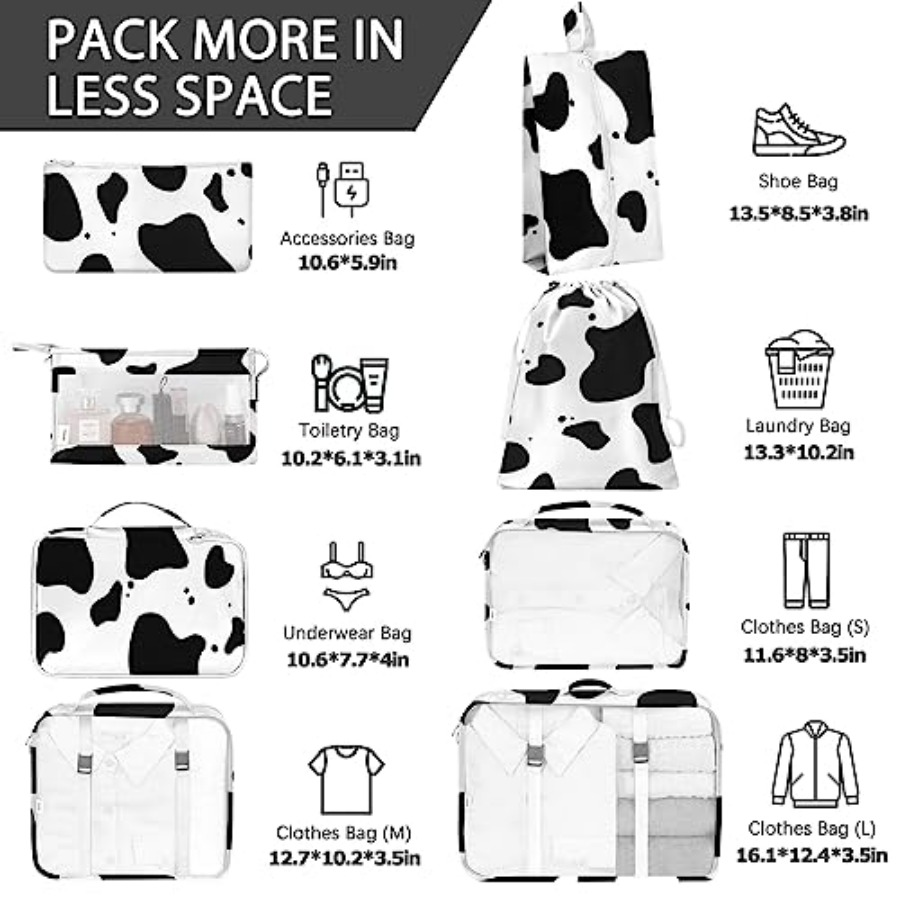 8 Set Packing Cubes for Travel - Travel Accessories Bag ulasan dan harga