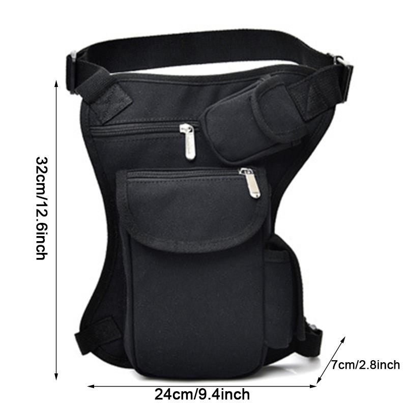 Men Canvas Drop Waist Bags Leg - Money Belt Hidden ulasan dan harga