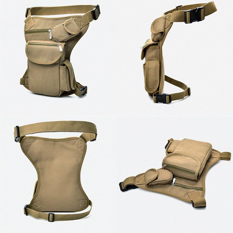 Men Canvas Drop Waist Bags Leg - Money Belt Hidden ulasan dan harga