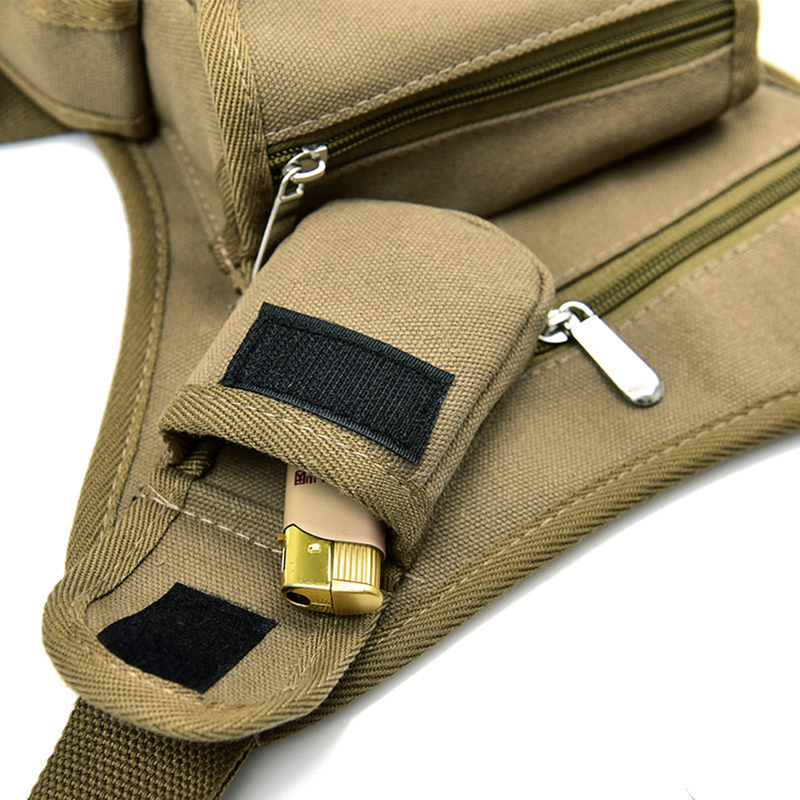 Men Canvas Drop Waist Bags Leg - Money Belt Hidden ulasan dan harga