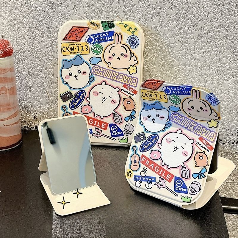Ckw Foldable Makeup Mirror Cut - Travel Accessories Cute ulasan dan harga