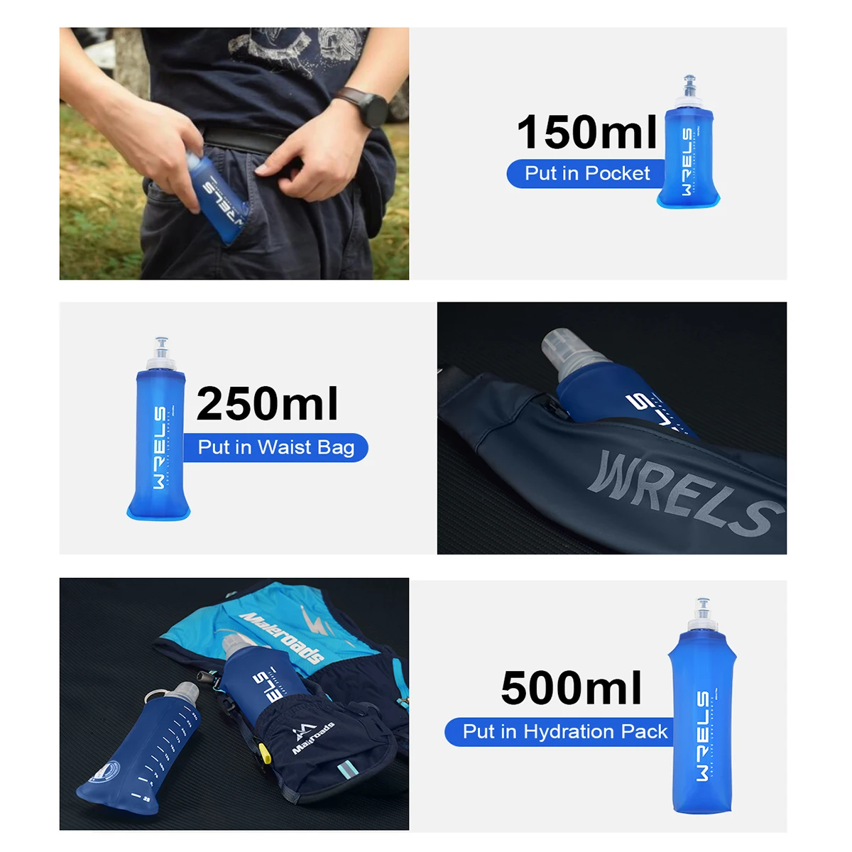 ISGTDRM 150/250/500ml Outdoor  - Water Bottle Collapsible ulasan dan harga